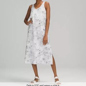 Lululemon V-Neck Midi Dress Size 12 NWOT